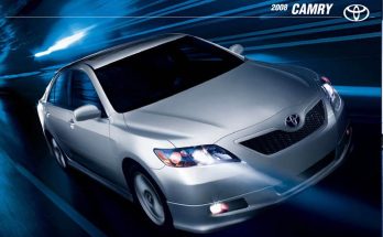 2008 Toyota Camry Brochure